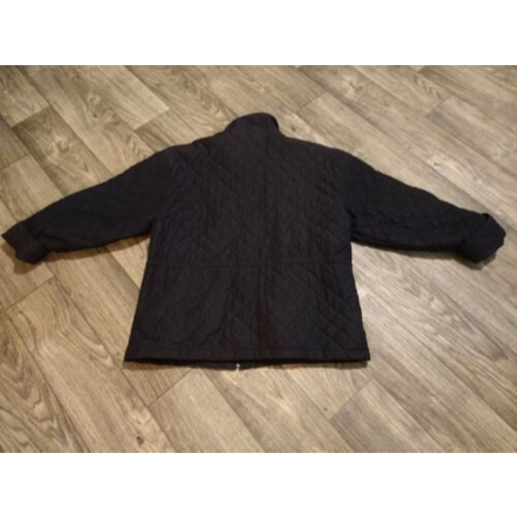 EDDIE BAUER Diamond Quilted Jacket Womens Plus XL Black Full Zip ThermaLoft coat - Picture 2 of 10